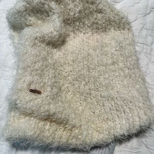 Free People Oversized White/Cream Beanie